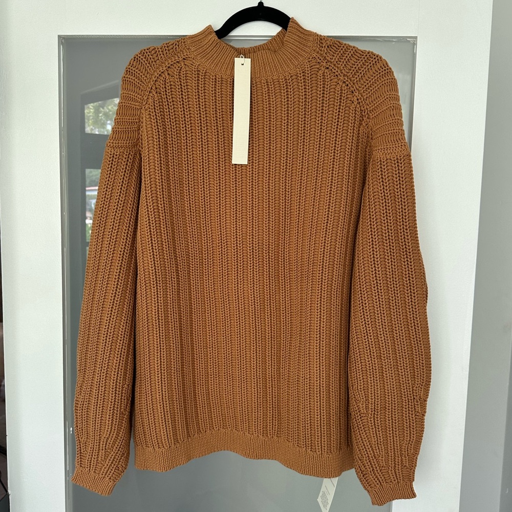 LAPOINTE
Oversized Cotton-Blend Sweater w/ tags. M